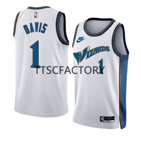 Dres Washington Wizards Johnny Davis 1 Nike 2022-23 Classic Edition Bijela Swingman - Muške
